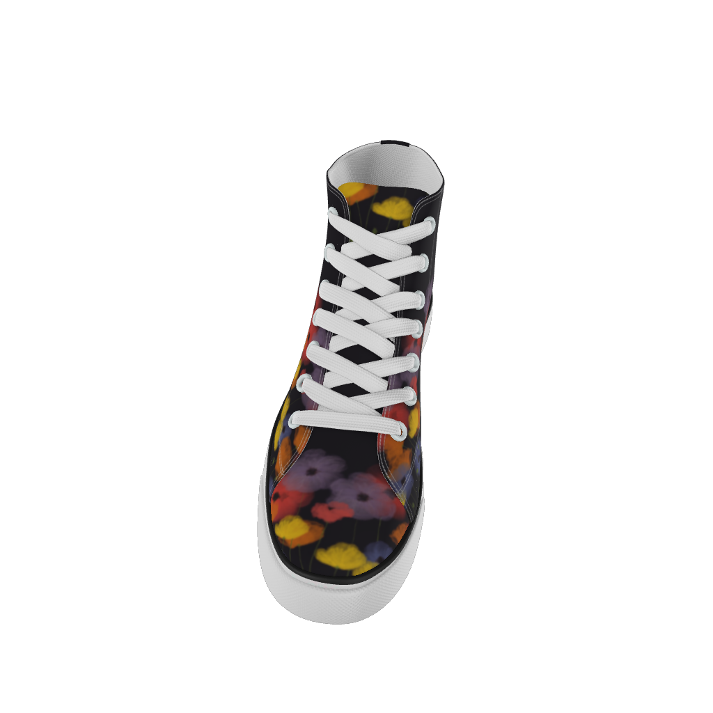 Rainbow Poppy High Top