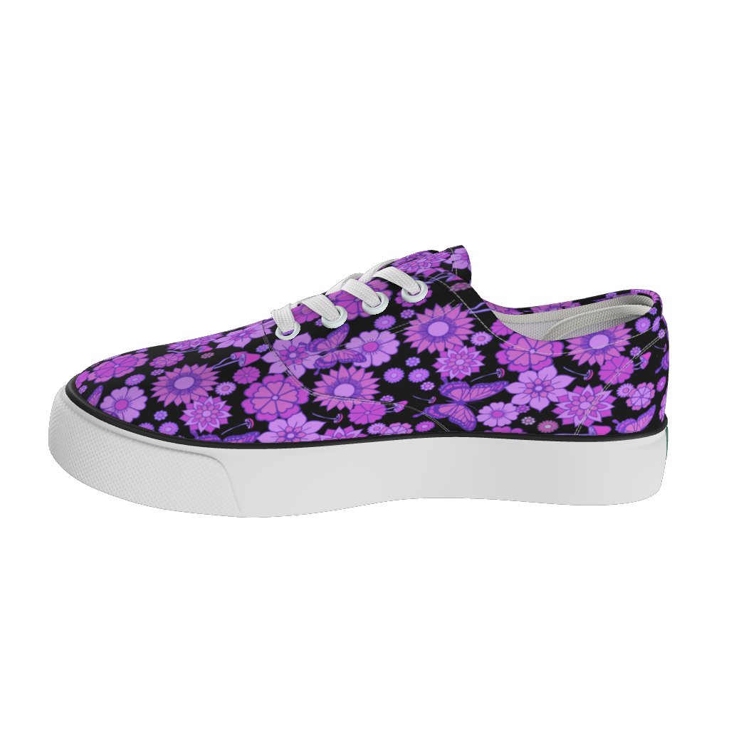 Purple Flower Power Skater